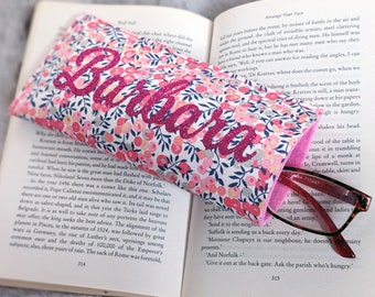 Liberty Floral Fabric Personalised Glasses Case