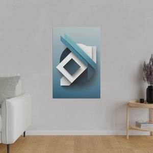 Abstract Art, fluid shapes Matte Canvas, Stretched, 0.75&quot;