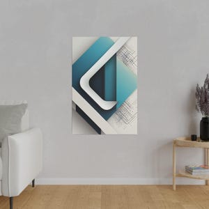 Abstract Art, fluid shapes Matte Canvas, Stretched, 0.75&quot;