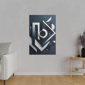 Abstract Art, fluid shapes Matte Canvas, Stretched, 0.75&quot;