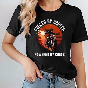 Motorcycle Rider Coffee T-Shirt, Perfect for Bikers, Casual Wear, Gift for Him or Her, Vintage Style Tee, Summer Outfit, Unisex
