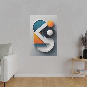 Abstract Art, fluid shapes Matte Canvas, Stretched, 0.75&quot;