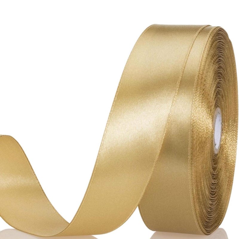 Champagne and Gold Ribbon - Etsy