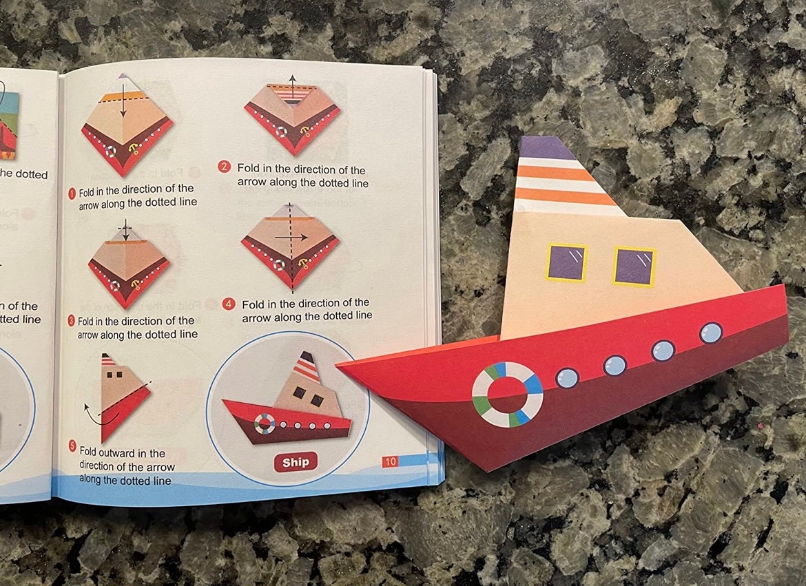 Origami Kit For Kids – 144 Sheets Of Paper With 72 Patterns & Craft Guide Book For Valentines Day, Birthdays Or Any Occasion