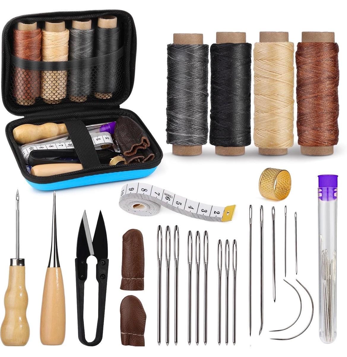 40 Simple Sewing Crafts for Kids 34 Leather Repair Sewing Kit - Leather Stitching Kit with Needles,…