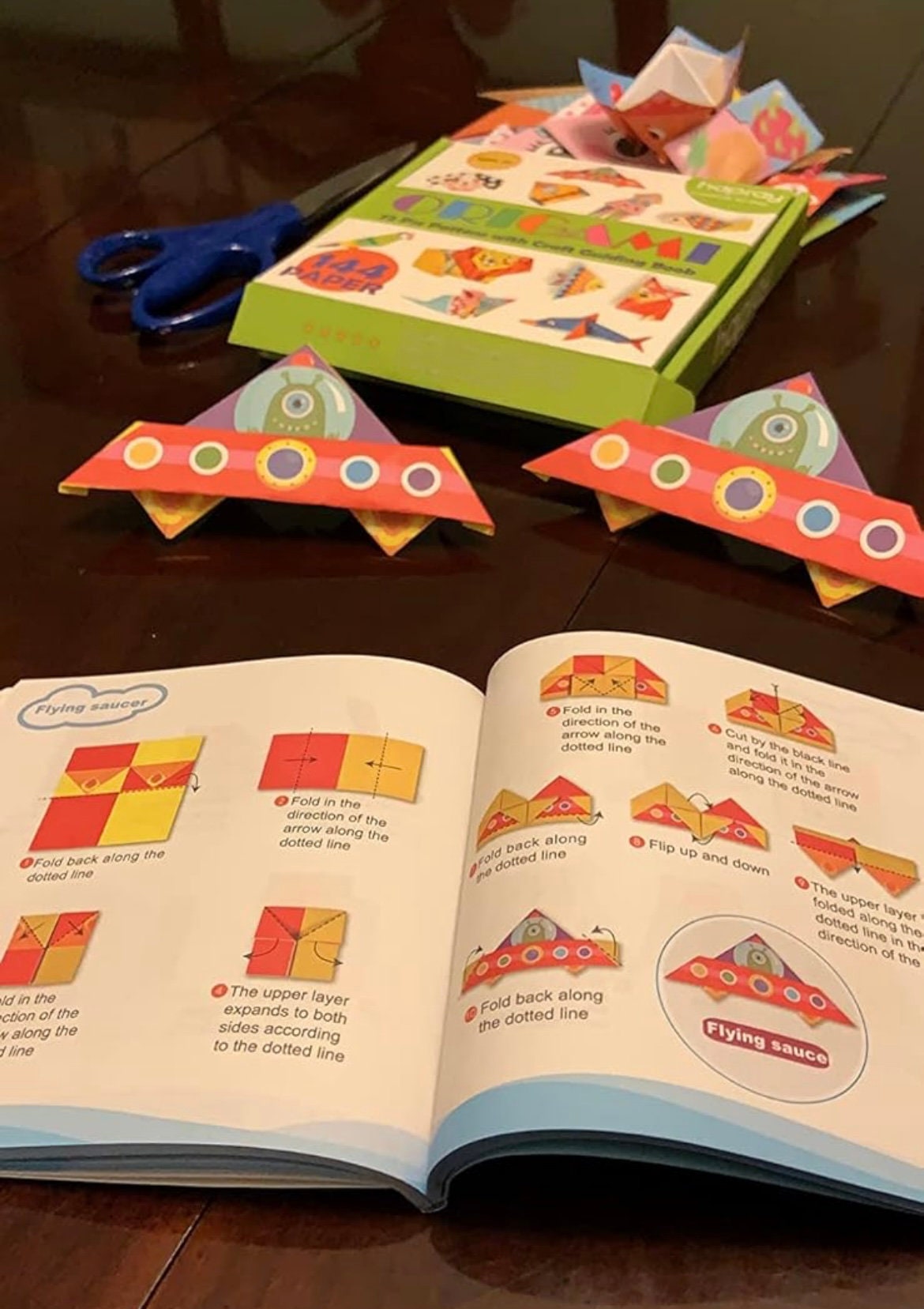 Origami Kit For Kids – 144 Sheets Of Paper With 72 Patterns & Craft Guide Book For Valentines Day, Birthdays Or Any Occasion