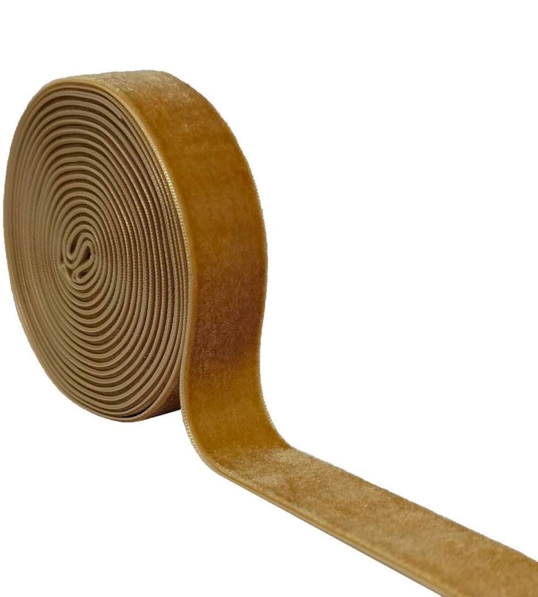 6 Yards 1 Inch Velvet Khaki Ribbon for Christmas, Valentin's Day ...