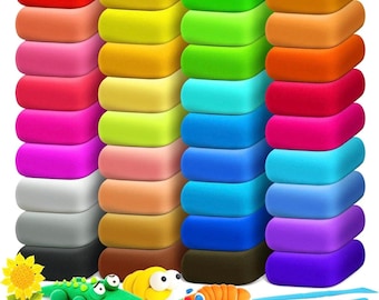 36 Colors Air Dry Clay for Kids – Non-Toxic Modeling Clay Set for Sculpting, DIY Crafts & Art Gift, Ages 5-10