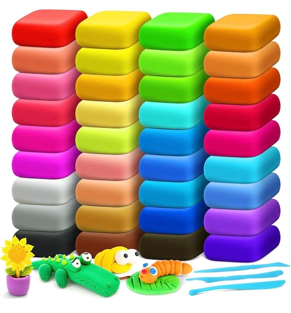 36 Colors Air Dry Clay for Kids – Non-Toxic Modeling Clay Set for Sculpting, DIY Crafts & Art Gift, Ages 5-10