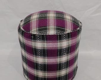 Unique Kilim Rug Pouf Ottoman Foot Stool #3C