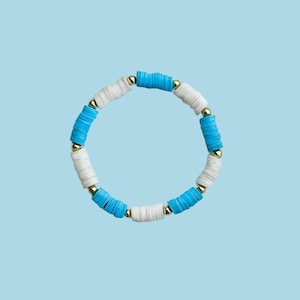 Beaded Bracelets, Clay Bead Bracelets, Summer Bracelets, Stretch Bracelet