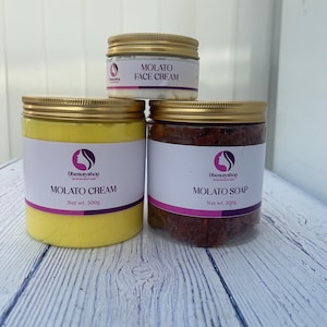 Molato set /Body cream /body wash/paste soap /face cream 500g