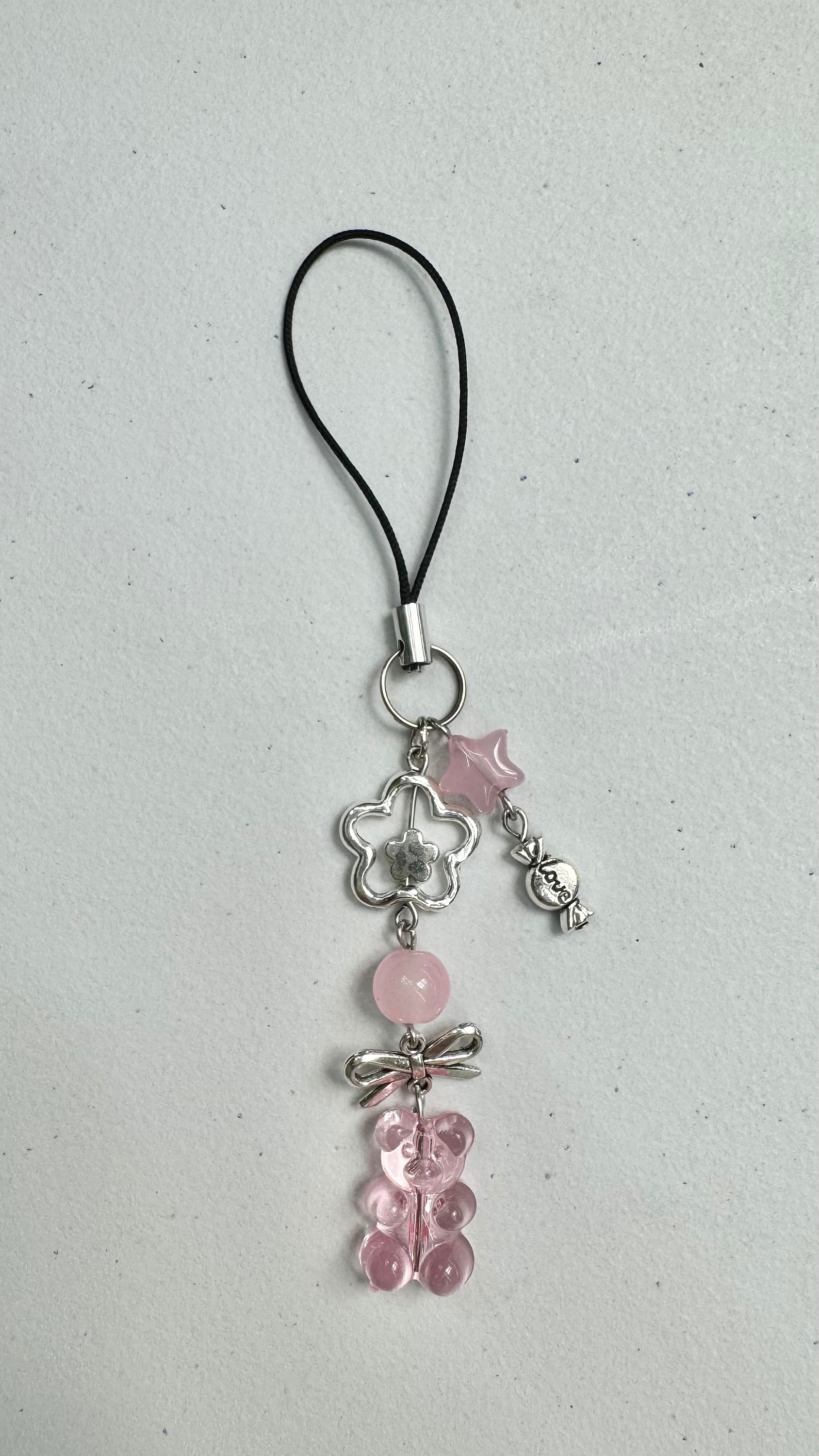 Cute Aesthetic Flower Heart Pink Phone Charms Etsy