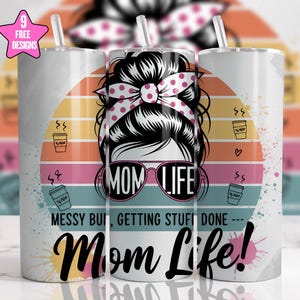 Mothers Day 20oz Skinny Tumbler Wrap Sublimation Design Best Mom Tumbler Wrap PNG Floral Mom Tumbler PNG Butterflies PNG Digital Download