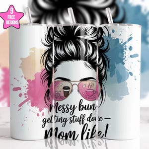 Mothers Day 20oz Skinny Tumbler Wrap Sublimation Design Best Mom Tumbler Wrap PNG Floral Mom Tumbler PNG Butterflies PNG Digital Download