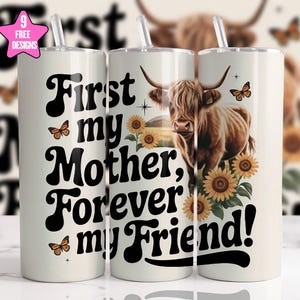 Mothers Day 20oz Skinny Tumbler Wrap Sublimation Design Best Mom Tumbler Wrap PNG Floral Mom Tumbler PNG Butterflies PNG Digital Download
