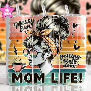 Mothers Day 20oz Skinny Tumbler Wrap Sublimation Design Best Mom Tumbler Wrap PNG Floral Mom Tumbler PNG Butterflies PNG Digital Download