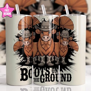 Boots On The Ground Tumbler Wrap,Western Boots PNG 20Oz Skinny Tumbler,Where Them Fans At Sublimation Design,Country Bling Tumbler Wrap