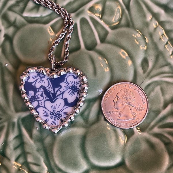 Broken china necklace