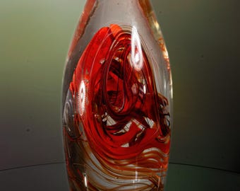 Artistic glass object - height 17.5 cm / 1.1 kg - Germany 1975-1999