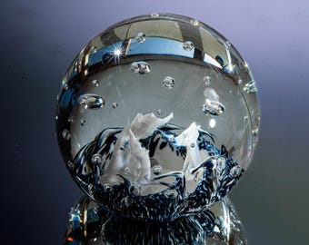 Selkirk Glass - Artistic Paperweight - Ø 8.1 Cm - Scotland