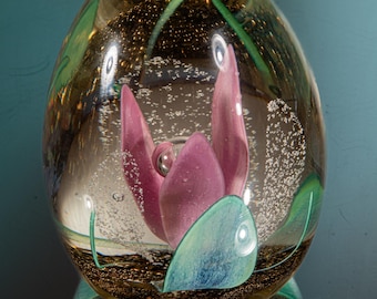 Selkirk Glass - Paperweight &quot;Spring Light&quot; (Ltd. Edition 1989, 158/200) - Magnum Size - Height 10.2 cm - Scotland 1989