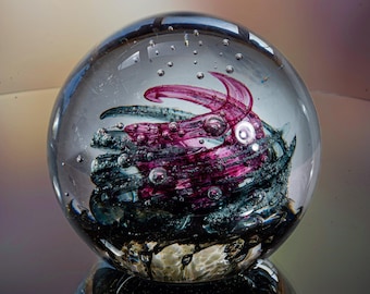 Selkirk Glass - Artistic Paperweight (Magnum Size) - Ø 86 mm / 810 g - Scotland 2003