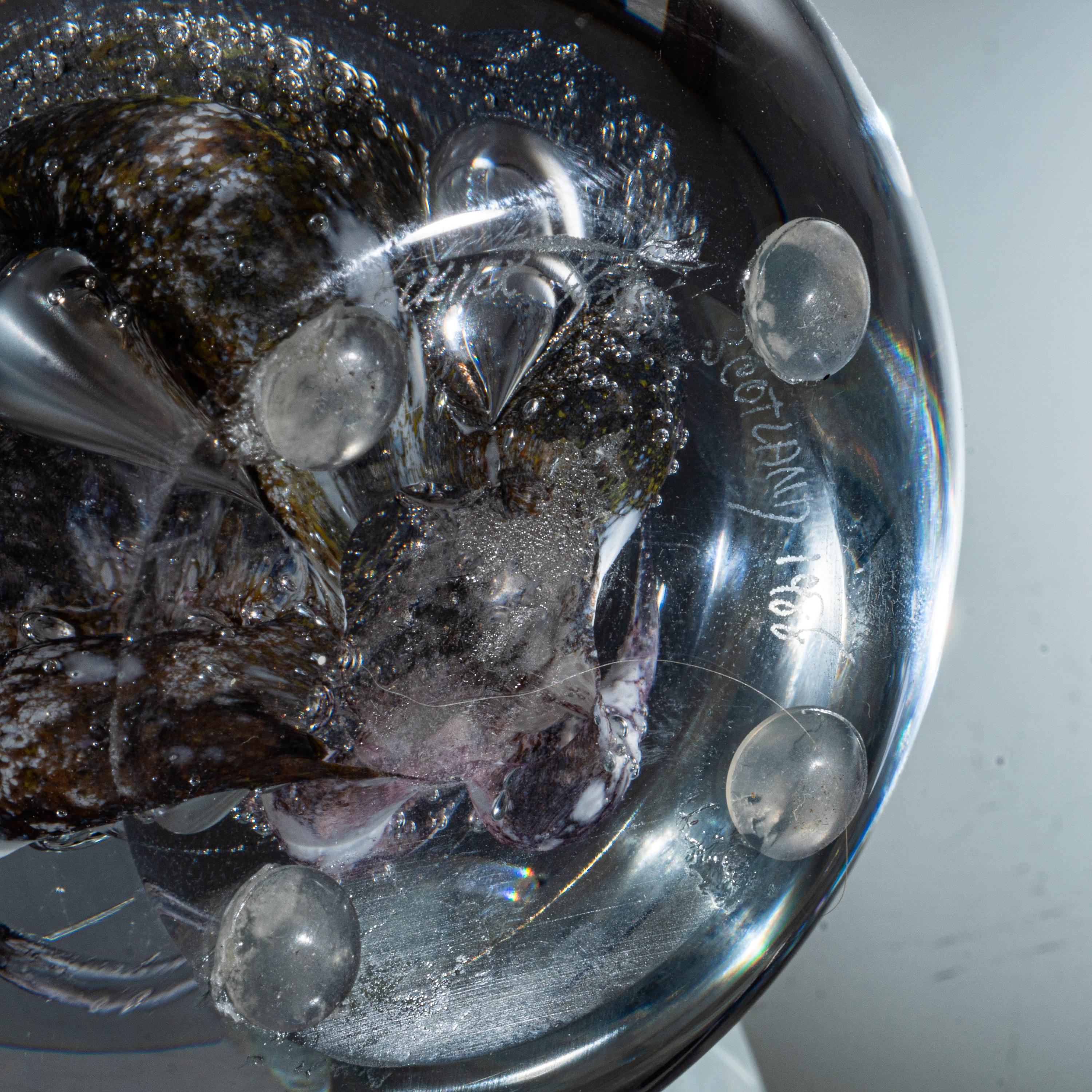 置物 SELKIRK GLASS Rare Selkirk Glass Vintage / GLASS PAPERWEIGHT / Scottish