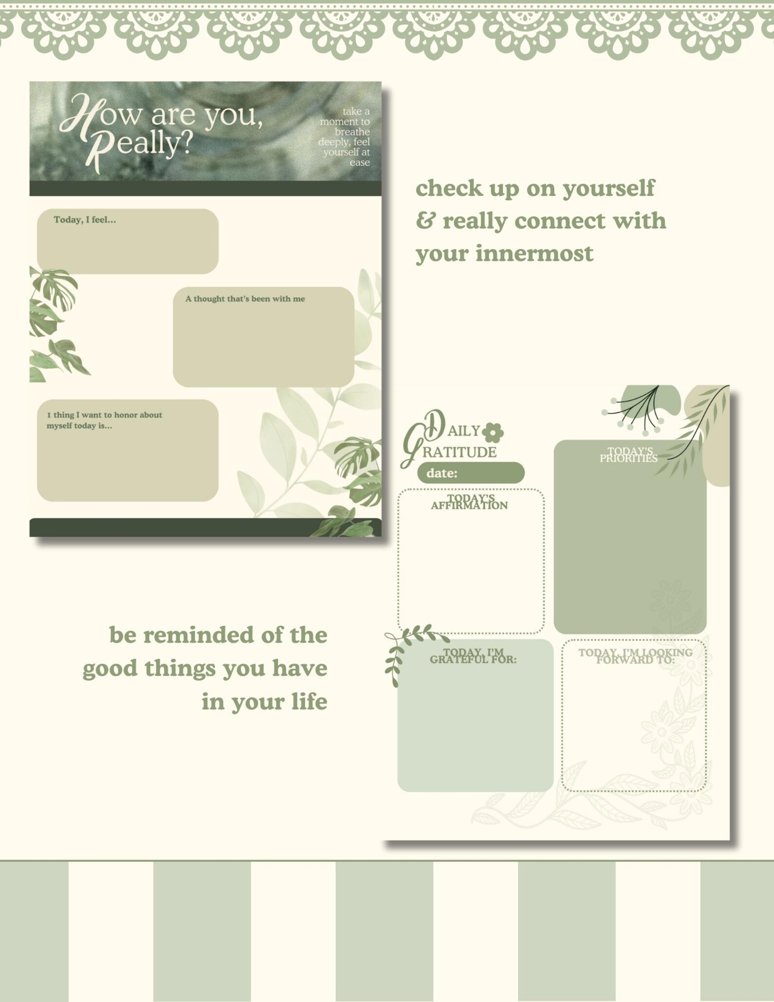 Gentle Self-care Planner | Mental Health Journal PDF | Printable Self ...