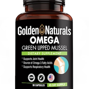 Omega Green Lipped Mussel | Omega-3 & Joint Support Supplement | Omega-3 Fatty Acids for Wellness Golden Naturals