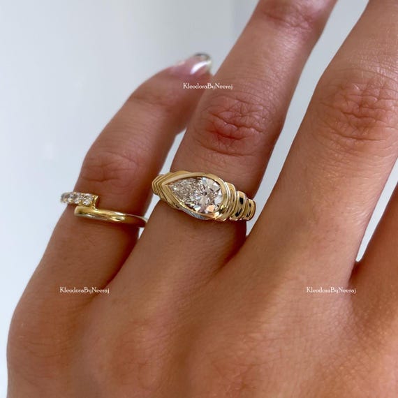 14?Kイエローゴールドペアシェイプ2.00カラットブルーサファイアスタッドイヤリング作成★海外で人気の並行輸入品 14?Kイエローゴールドペアシェイプ2.00カラットブルーサファイア