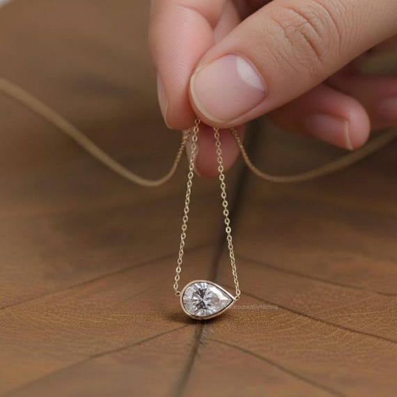 モアサナイト 3ct 6爪 一粒ダイヤモンドネックレス ソリティア Silver モアサナイト 3ct 6爪 一粒ダイヤモンドネックレス ソリティア Silver