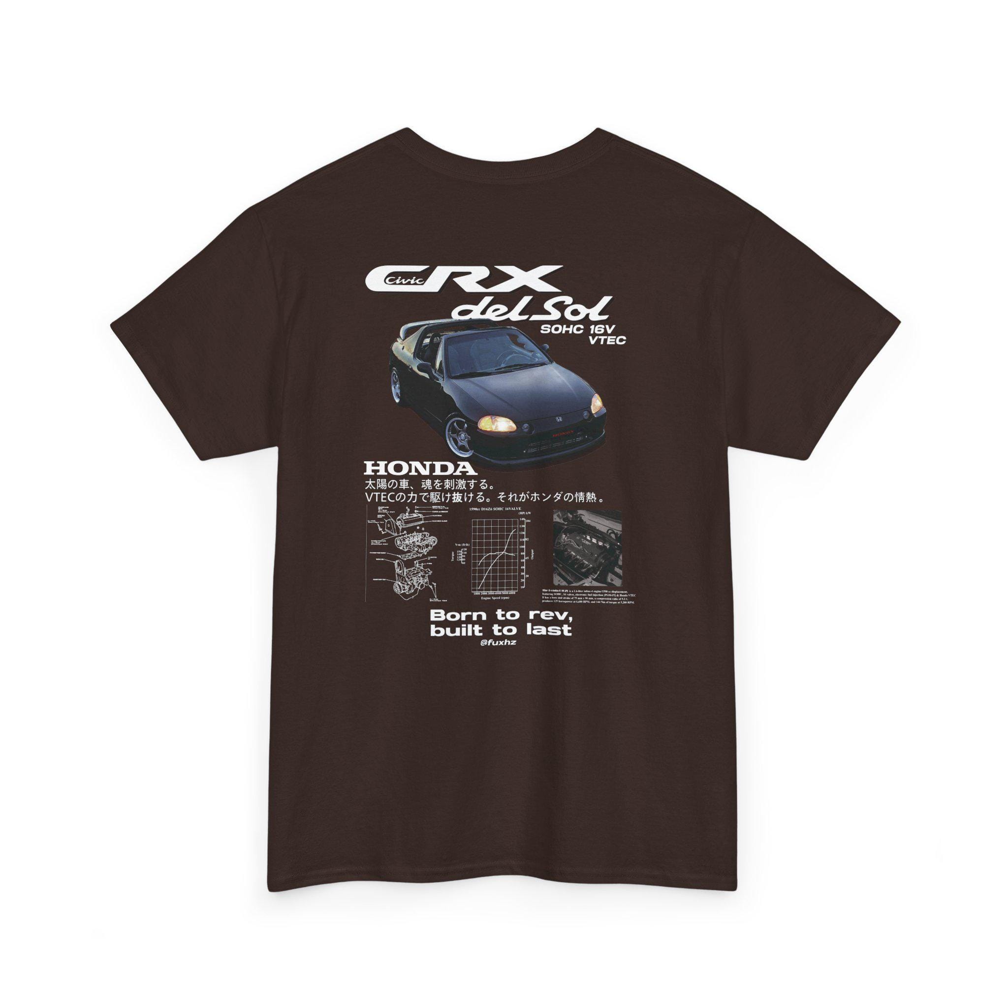 Honda Civic CRX Del Sol T-shirt - Unisex Heavy Cotton Tee - Etsy