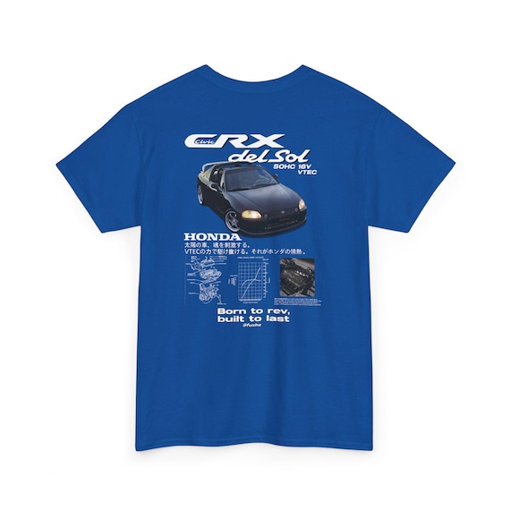 Honda Civic CRX Del Sol T-shirt - Unisex Heavy Cotton Tee - Etsy