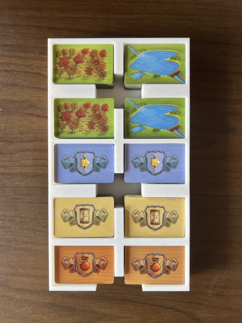 3D printed Glass Road board game organizer insert. Sleeved and unsleeved.
Custom 3D printed Glass Road board game organizer store
Glass Road board game 3D printed  organizer