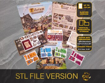 Tiletum Prospect for Silver expansion - Board game insert - STL FILE to 3D print