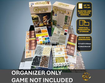 Caverna Board Game Organizer | 3D Printed Storage Insert