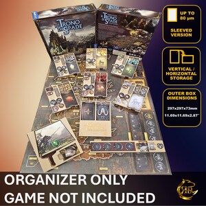 Game of Thrones 2nd Edition Board Game Organizer | 3D Printed Insert