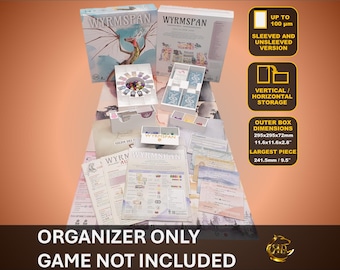 Wyrmspan Board Game Organizer, Insert for board games