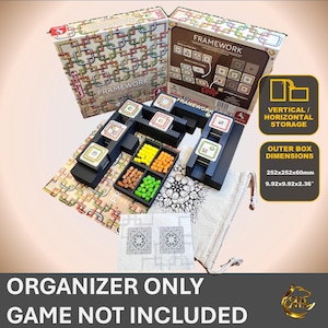 Organizador de juegos de mesa Framework / Inserto impreso en 3D