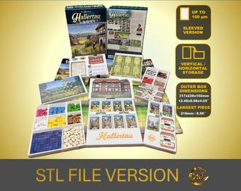 Hallertau Board Game Organizer | Sleeved Version STL FILE