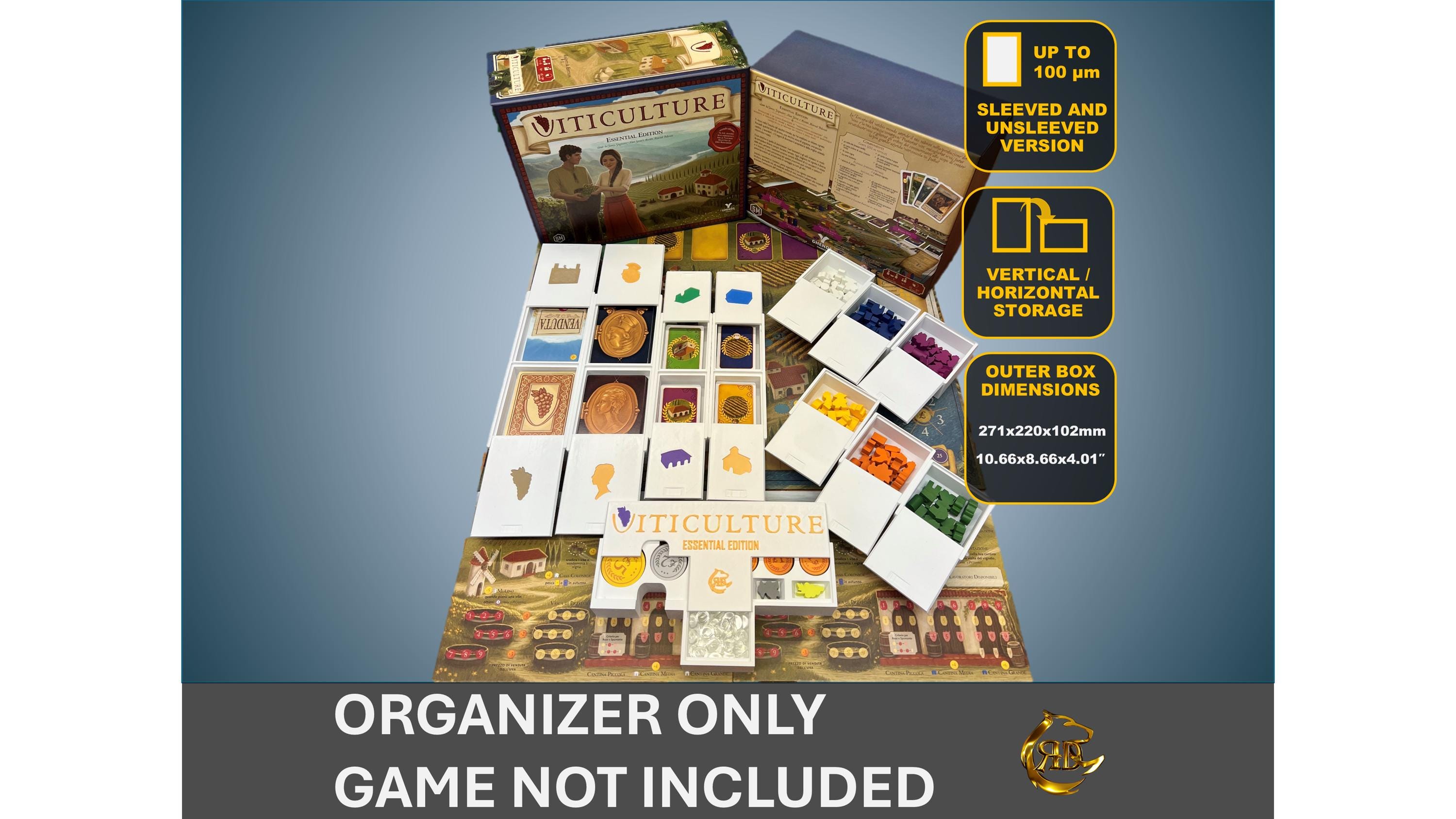 viticulture essential edition card sleeves Recommendations on "true to size" Most sleeves come 100/pack The Vale of Eternity Compatible