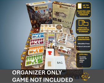 Tiletum Board Game Organizer | 3D Printed Insert