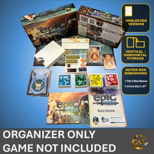 Tiny Epic Vikings Board Game Organizer | Insert | Premium Storage Solution