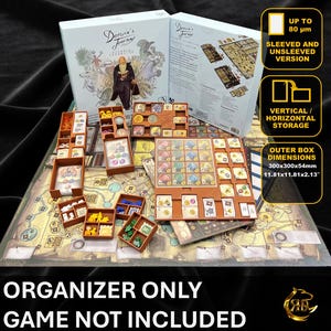 Wkładka do książki Darwin's Journey Oceania Expansion Founder's Edition – organizer drukowany w technologii 3D