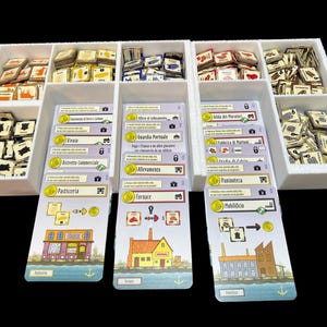 Organizador de juegos de mesa Le Havre, solución de almacenamiento impresa en 3D imagen 2