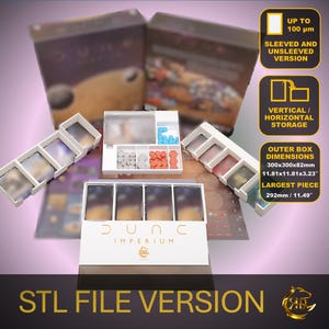 Dune Imperium Board Game Organizer STL File Insert