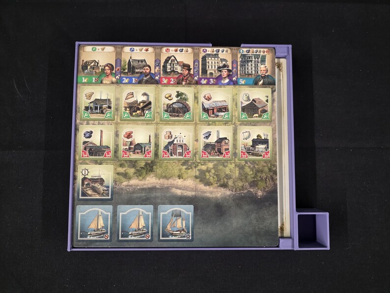 ANNO 1800 + Die Erweiterung Board Game Organizer, 3D Printed Insert image 12
