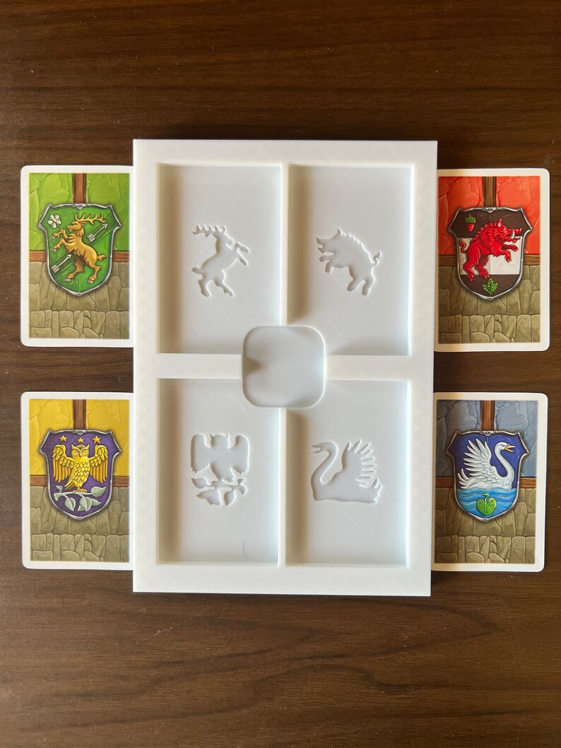 3D printed Glass Road board game organizer insert. Sleeved and unsleeved.
Custom 3D printed Glass Road board game organizer store
Glass Road board game 3D printed  organizer