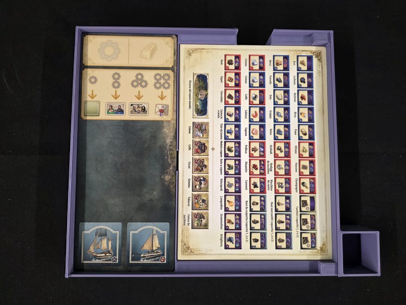 ANNO 1800 + Die Erweiterung Board Game Organizer, 3D Printed Insert image 13
